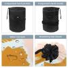 2PCS Abstract Art-598 Travel Cosmetic Bag Makeup Organizer: Stylish Bathroom Cases with Drawstring, Cylindrical & Small Toiletry Bag view 3