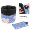 2PCS Colorful Love-62 Travel Cosmetic Bag Makeup Organizer: Stylish Bathroom Cases with Drawstring, Cylindrical & Small Toiletry Bag view 4