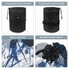 2PCS Abstract Graffiti-426 Travel Cosmetic Bag Makeup Organizer: Stylish Bathroom Cases with Drawstring, Cylindrical & Small Toiletry Bag view 3