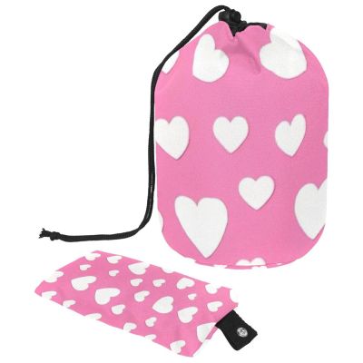 2PCS Art Love-184 Travel Cosmetic Bag: Your Ultimate Makeup Organizer & Bathroom Cases - With Drawstring, Cylindrical & Small Toiletry Bag