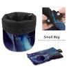 2PCS Colored Marble-408 Travel Cosmetic Bag: Your Ultimate Makeup Organizer & Bathroom Cases - With Drawstring, Cylindrical & Small Toiletry Bag view 4