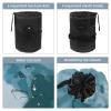 2PCS Abstract Graffiti-443 Travel Cosmetic Bag Makeup Organizer, Drawstring Bathroom Cases - Cylindrical & Small Toiletry Bag view 3