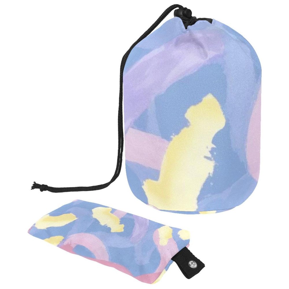 2PCS Colorful Graffiti-495 Travel Cosmetic Bag Makeup Organizer, Drawstring Bathroom Cases - Cylindrical & Small Toiletry Bag