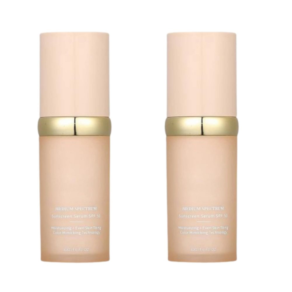4-in-1 Foundation Liquid,4-in-1 Light Spectrum, Full Coverage Concealer with SPF 50+,Moisturizing Even Skin Toning Color (2PCS)