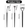 6Pcs Mascara Fan Brush for Lashes, Multifunctional Folding Angle Scalloped Lash Brush for Upper Lower Eye Lash, Eyelash Brushes and Mascara Comb, Eye Lash Separator Tool for Natural Lifted view 2