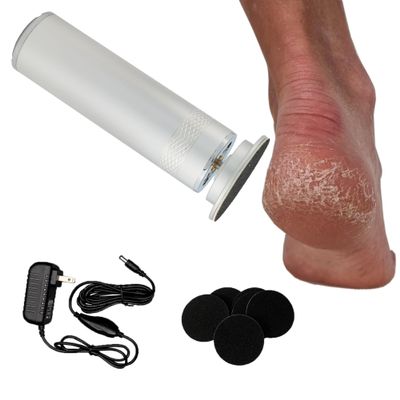 MSDL High Power Electric Foot Callus Remover, 2025 Upgrade with 100-inch Extra-Long Cord and 60 Replaceable Sandpaper Discs, Electric Foot File for Cracked Heels and Dead Skin, Silver
