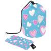 2PCS Love Pattern-213 Travel Cosmetic Bag Makeup Organizer Bag Bathroom Cases Toiletry Bag with Drawstring (Cylindrical bag and small bag) view 1