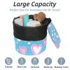 2PCS Love Pattern-213 Travel Cosmetic Bag Makeup Organizer Bag Bathroom Cases Toiletry Bag with Drawstring (Cylindrical bag and small bag) view 2