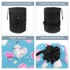 2PCS Love Pattern-213 Travel Cosmetic Bag Makeup Organizer Bag Bathroom Cases Toiletry Bag with Drawstring (Cylindrical bag and small bag) view 3