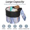 2PCS Art Marble-251 Travel Cosmetic Bag Makeup Organizer, Drawstring Bathroom Cases - Cylindrical & Small Toiletry Bag view 2
