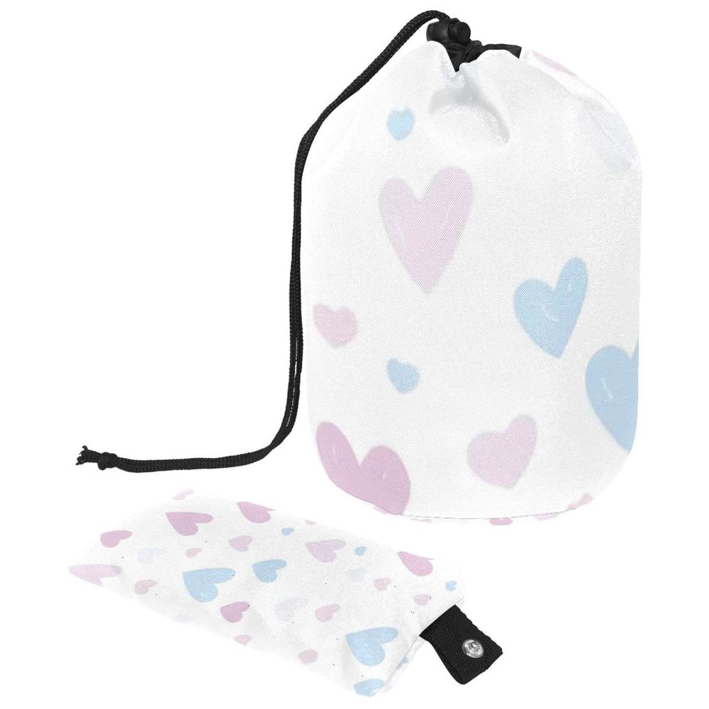 2PCS Art Love-109 Travel Cosmetic Bag Makeup Organizer Bag Bathroom Cases Toiletry Bag with Drawstring (Cylindrical bag and small bag)