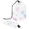 2PCS Art Love-109 Travel Cosmetic Bag Makeup Organizer Bag Bathroom Cases Toiletry Bag with Drawstring (Cylindrical bag and small bag) view 1