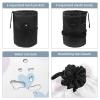 2PCS Art Love-109 Travel Cosmetic Bag Makeup Organizer Bag Bathroom Cases Toiletry Bag with Drawstring (Cylindrical bag and small bag) view 3