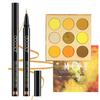 docolor Gold Eyeliner & Yellow Eyeshadow Palette 9 Colors: Waterproof, Longwearing, Highly Pigmented Mattes & Shimmers view 1