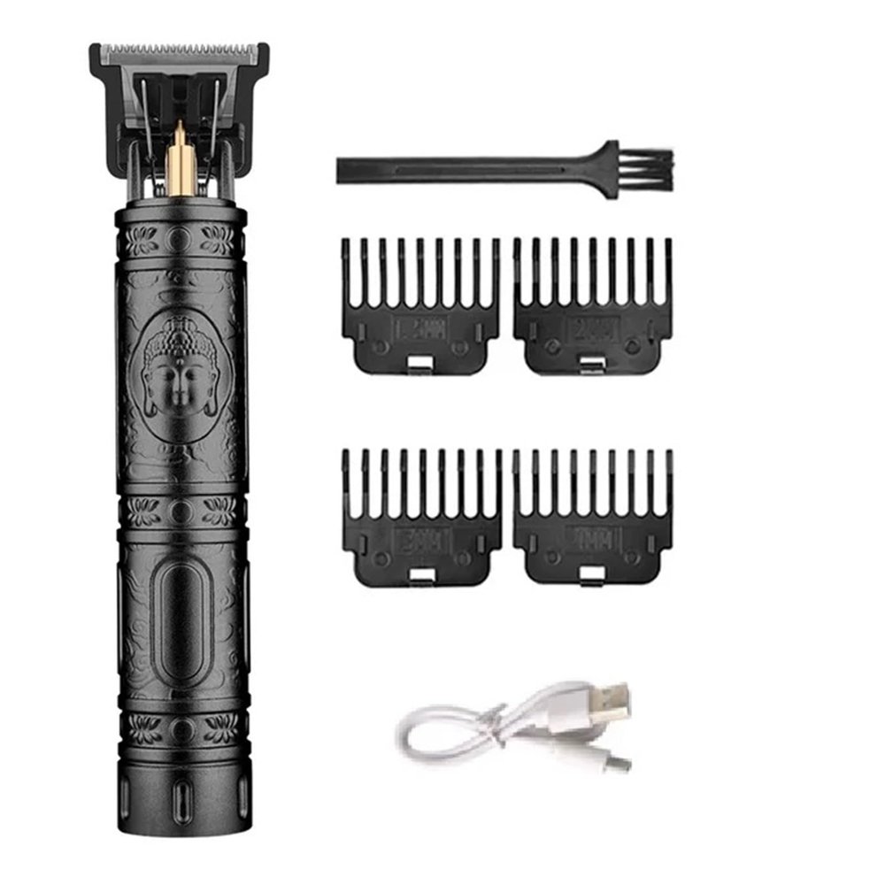 Razors Vintage Hair Cutting Machine Professional Barber Hair Trimmer for Men T9 Electric Hair Clipper Beard Shaver(Black Buddha-no Box)