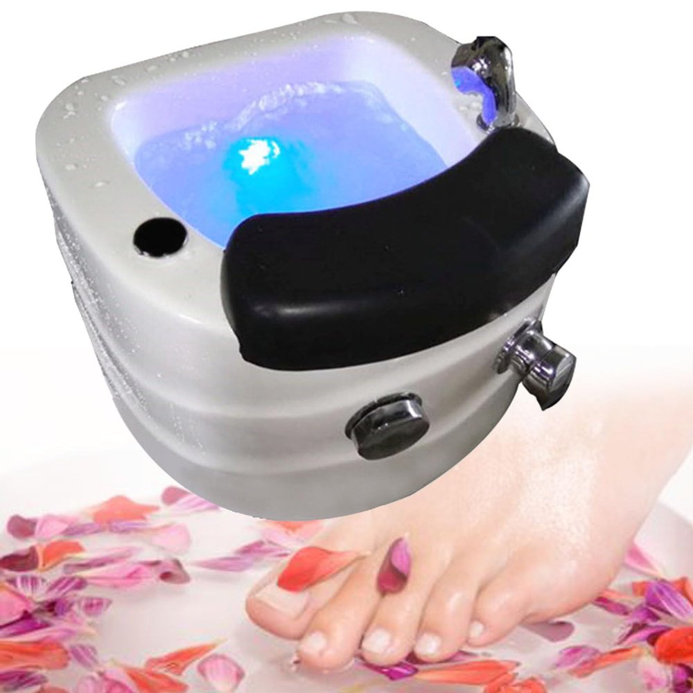 Acrylic Spa Footbath,Foot Massager,Portable Foot Spa Bathtub,Feet Soaking Tub,with Pedicure Foot Rest,Stress Relief for Fatigue and Tired Feet,for Pedicure & Foot Massage