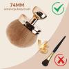 Extra Large Body Makeup Brush for Self Tanner, 3 Inch Width Self Tanning Kabuki Brush, Powder, Foundation, Blusher, Bronzer, Oval Face Leg Makeup Brush with Drawstring Bag&box (Rose Gold) view 3