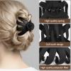 HFZRZFH 5-Pack Big Claw Octopus Hair Clips for Women and Girls - Strong Hold Jumbo Clips for Thick and Medium Hair, Neutral Colors view 3