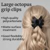 HFZRZFH 5-Pack Big Claw Octopus Hair Clips for Women and Girls - Strong Hold Jumbo Clips for Thick and Medium Hair, Neutral Colors view 4