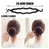 6PCS Black Plastic Double Hooks Hair Bun Maker Hair Holders Hair Twist Shaper Styling Tool DIY Hair Accessories for Women view 2
