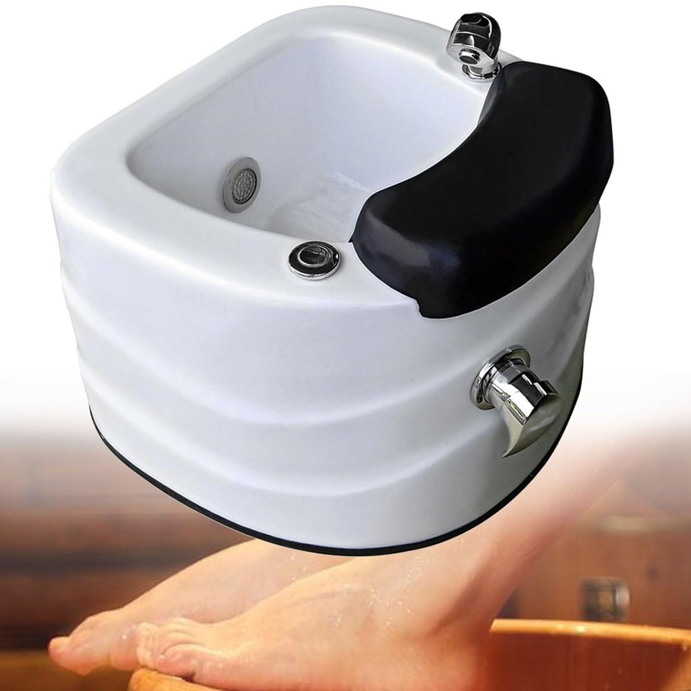 Acrylic Massage Footbath Deep Foot Bath Spa with Massage Acrylic Pedicure Sink Used in Beauty Salons and Nail Salons Salon Acrylic Pedicure Bowl
