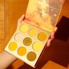 docolor Blue Eyeliner Waterproof Eye liner Longwearing with Ultra-Fine Tip and Yellow Eyeshadow Palette 9 Colors Gemstone Shadow Palette Highly Pigmented Mattes Shimmers Colourful Makeup Palette view 2