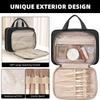 BAGAIL Hanging Toiletry Bag for Women Water-resistant Cosmetic Bag Large Capacity Travel Makeup Organizer for Full-Sized Travel Essentials(Standard, Black) view 3