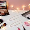 50 Pcs Mini Plastic Tweezers Contact Lens Clip Beauty Tweezers Makeup Tool Hair Removal for Double Eyelid Stickers Hand ToolsWhite view 3