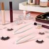 50 Pcs Mini Plastic Tweezers Contact Lens Clip Beauty Tweezers Makeup Tool Hair Removal for Double Eyelid Stickers Hand ToolsWhite view 4
