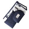 3 Pieces Makeup Bag Multifunctional Portable Clear PVC Travel Cosmetic Toiletry Organizer Bag for Women and Girls, Navy 4 view 3