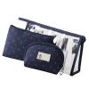 3 Pieces Makeup Bag Multifunctional Portable Clear PVC Travel Cosmetic Toiletry Organizer Bag for Women and Girls, Navy 4 view 4