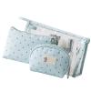 3 Pieces Makeup Bag Multifunctional Portable Clear PVC Travel Cosmetic Toiletry Organizer Bag for Women and Girls, Blue view 4