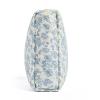 HHQQWZ Makeup Bag Travel Cosmetic Bag for Women Girls, Zipper Make Up Pouch, Floral Flowers Toiletry Organizer Makeup, Portable Storage Cosmetic Travel Cloth Bag (L/Blue Floral) view 3