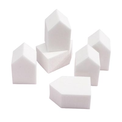 10 PCS Disposable Makeup Sponges Applicator Wedges Latex Cosmetic Puff Makeup Blending Sponge Cosmetic Powder Puff Beauty Tool