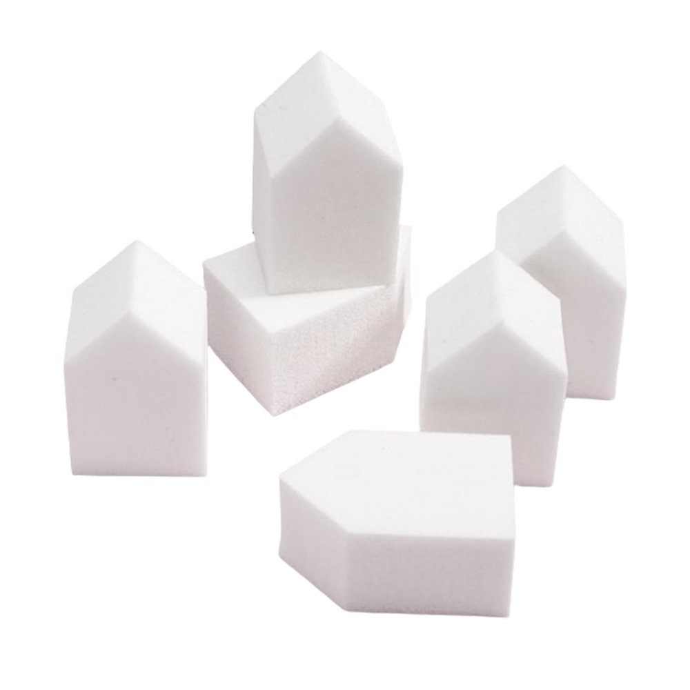 10 PCS Disposable Makeup Sponges Applicator Wedges Latex Cosmetic Puff Makeup Blending Sponge Cosmetic Powder Puff Beauty Tool
