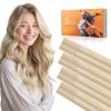 DOORES Invisi Edge Human Hair Extensions Tape in, Dark Blonde Highlighted Bleach Blonde 10 Injection Tape-ins with 10 Injection Tape-ins 50g 22 Inch, Injected Tape in Extensions view 1