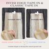 DOORES Invisi Edge Human Hair Extensions Tape in, Dark Blonde Highlighted Bleach Blonde 10 Injection Tape-ins with 10 Injection Tape-ins 50g 22 Inch, Injected Tape in Extensions view 2