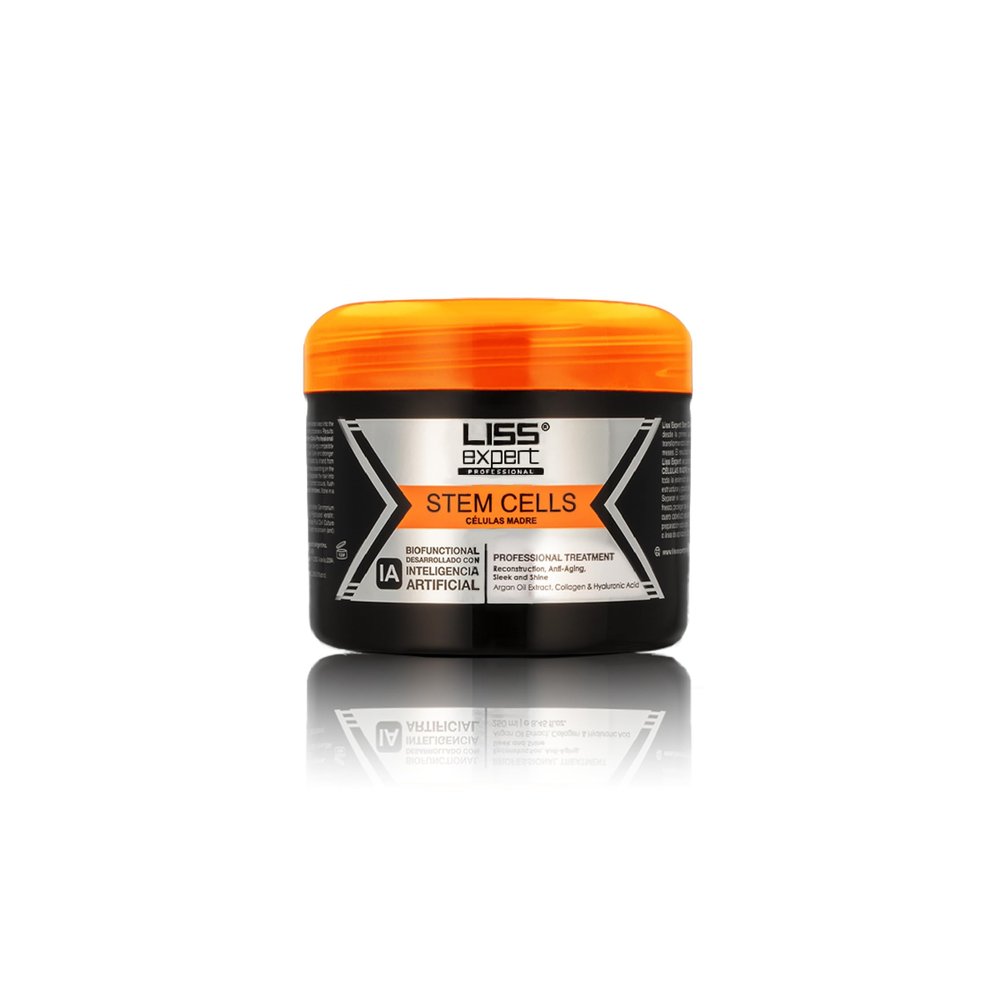 Liss Expert Professional Stem Cells Smoothing Treatment Organic Keratin & Argan Oil for Frizz-Free Repair & Shine Professional Straightening(250 ml-Shoulder Length)