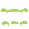 SOESFOUFU Smile Practice Tool Silicone Mouth Muscle Trainer for Stuttering and Speech Clarity Ergonomic Design Portable Exerciser for Cheeks and Chin Green view 2