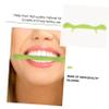 SOESFOUFU Smile Practice Tool Silicone Mouth Muscle Trainer for Stuttering and Speech Clarity Ergonomic Design Portable Exerciser for Cheeks and Chin Green view 4