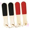 MERRYHAPY 4pcs Double-Sided Wood Foot Files Ergonomic Dead Skin Remover Pedicure Tool for Callus Removal Easy to Clean Random Color view 3