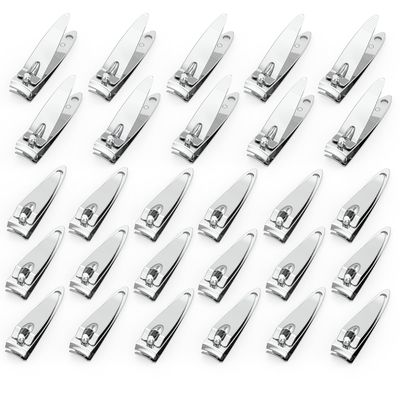 200 Pieces Nail Clippers Flat Toenail Clippers Stainless Steel Toenail Clippers Manicure Pedicure Sturdy Trimmer Set for Men and Women