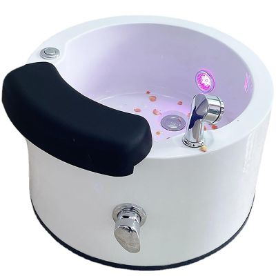 Acrylic Massage Footbath,Acrylic Spa Footbath,Portable Pedicure Bowl,foot soaker,Foot Massager Foot Bath,Feet Soaking Tub,Nail Salon Pedicure Bathtub Colorful Light Surfing