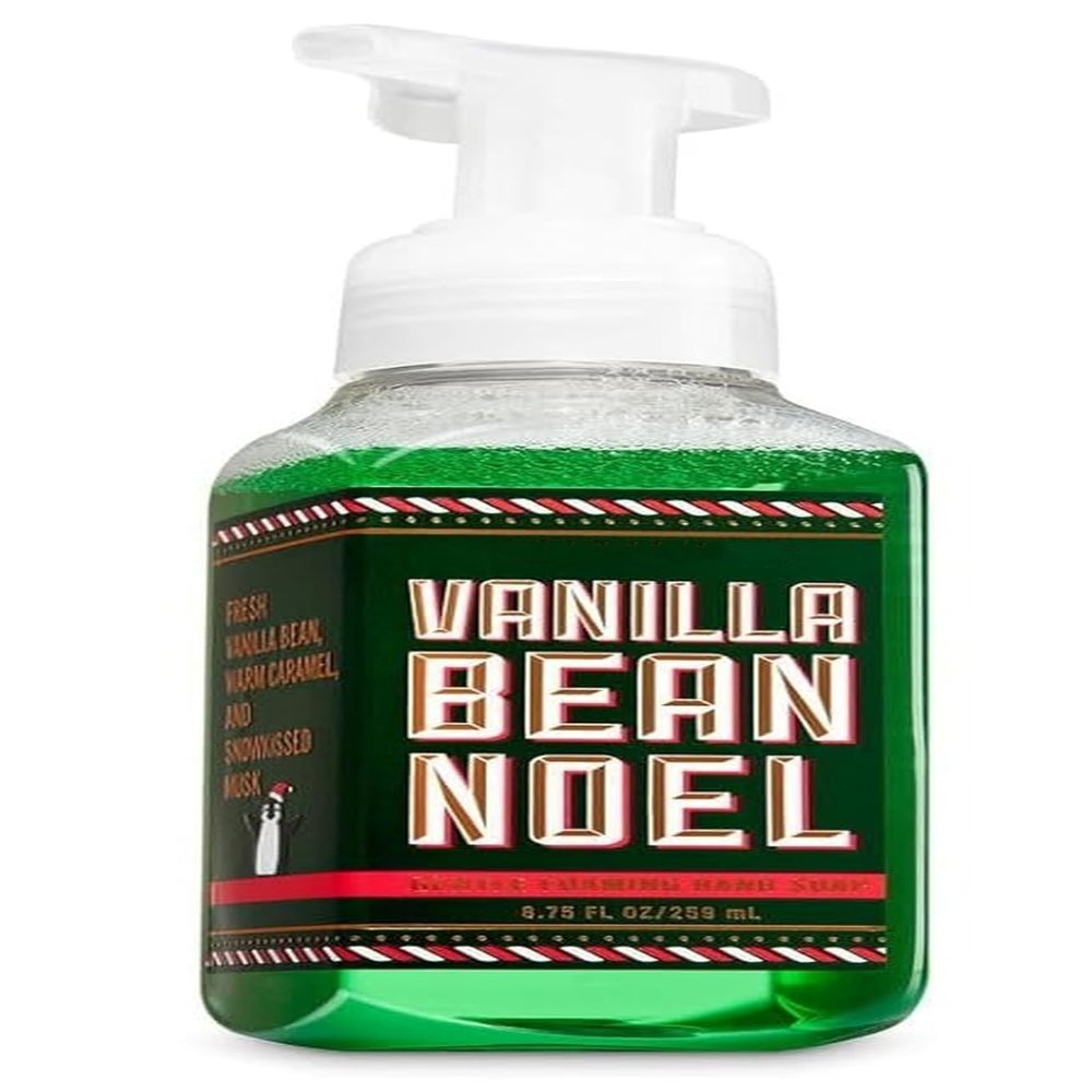 Bath Body Vanilla Bean Noel Gentle Foaming Hand Soap - 8.75 Fl Oz - Scented with Natural Essential Oils