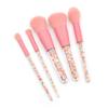 CTPCRTYK Makeup Brush Set Cosmetic Set Plastic Pcs Transparent Colored Handle Granule 5 Brush for Fine Hair view 4
