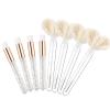 24Pcs Eyelash Extension Supply Kits - 12pcs Lash Shampoo Brush Nose Blackhead Facial Cleaning Brush 12PCS Cute Rabbit Ear Tube Mascara Wands Spoolie Brush (Style #2 White) view 3