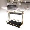 2 Tier Bathroom Counter Organizer, Kitchen Rack Standing Shelf, Multipurpose Makeup Organizer Countertop for Dressing Table Kitchen, Skincare Storage Tray view 2