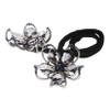 FOMIYES Rhinestone Flower Hair Bun Maker Updo Tool for Elegant Chignons and Stylish Buns Handwoven Crystal Hair Accessory for Women for Special Occasions view 1