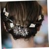 FOMIYES Rhinestone Flower Hair Bun Maker Updo Tool for Elegant Chignons and Stylish Buns Handwoven Crystal Hair Accessory for Women for Special Occasions view 2