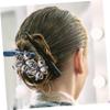 FOMIYES Rhinestone Flower Hair Bun Maker Updo Tool for Elegant Chignons and Stylish Buns Handwoven Crystal Hair Accessory for Women for Special Occasions view 4